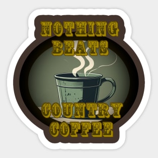 Country Coffee Sticker